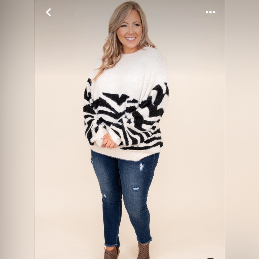 Comfy zebra sweater